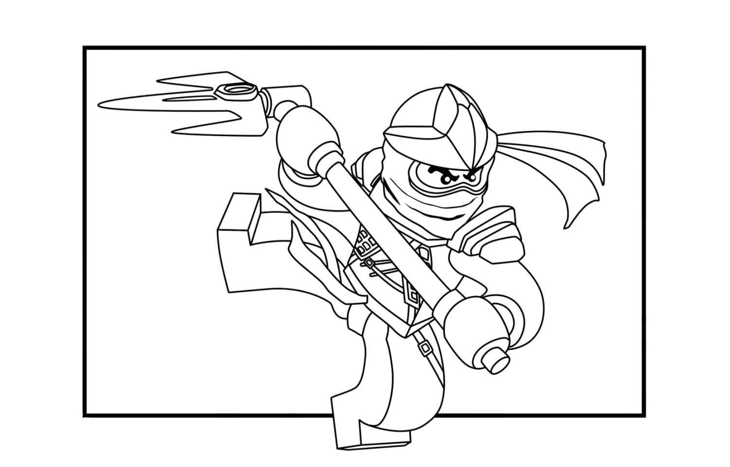 Çocuklar İçin Lego Ninjago Boyama Sayfaları 