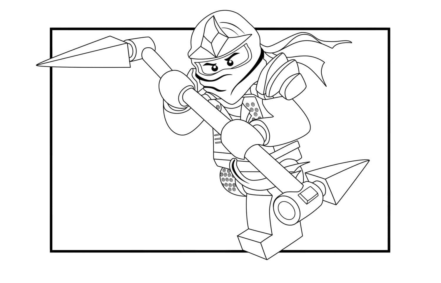 Çocuklar İçin Lego Ninjago Boyama Sayfaları 