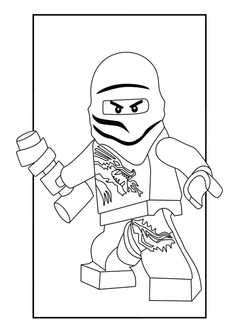 Çocuklar İçin Lego Ninjago Boyama Sayfaları 