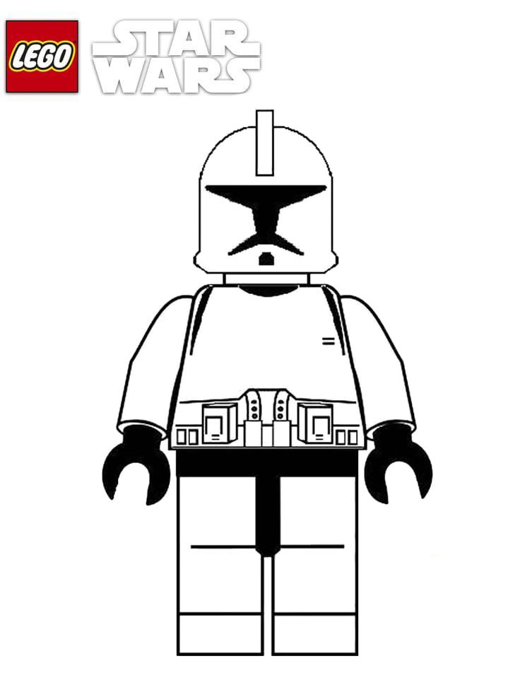 Çocuklar İçin Lego-Star-Wars Boyama Sayfaları 