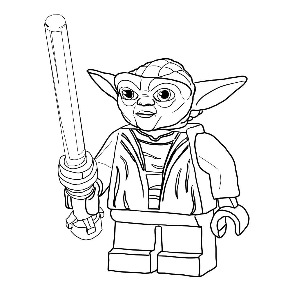 Çocuklar İçin Lego-Star-Wars Boyama Sayfaları 