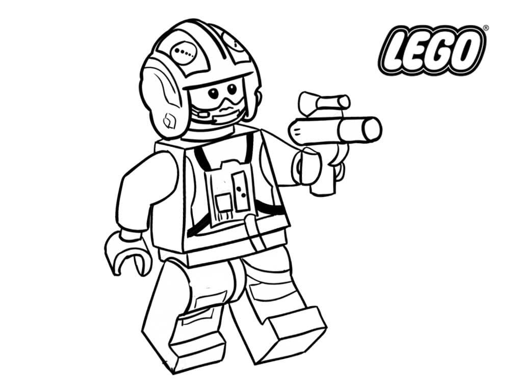 Çocuklar İçin Lego-Star-Wars Boyama Sayfaları 