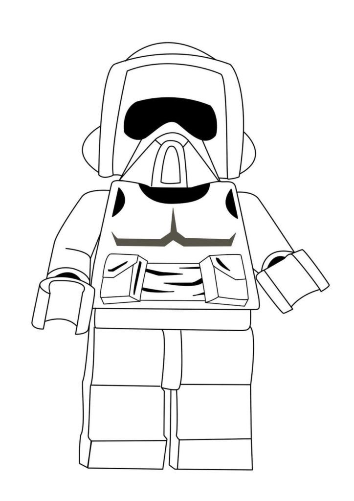 Çocuklar İçin Lego-Star-Wars Boyama Sayfaları 