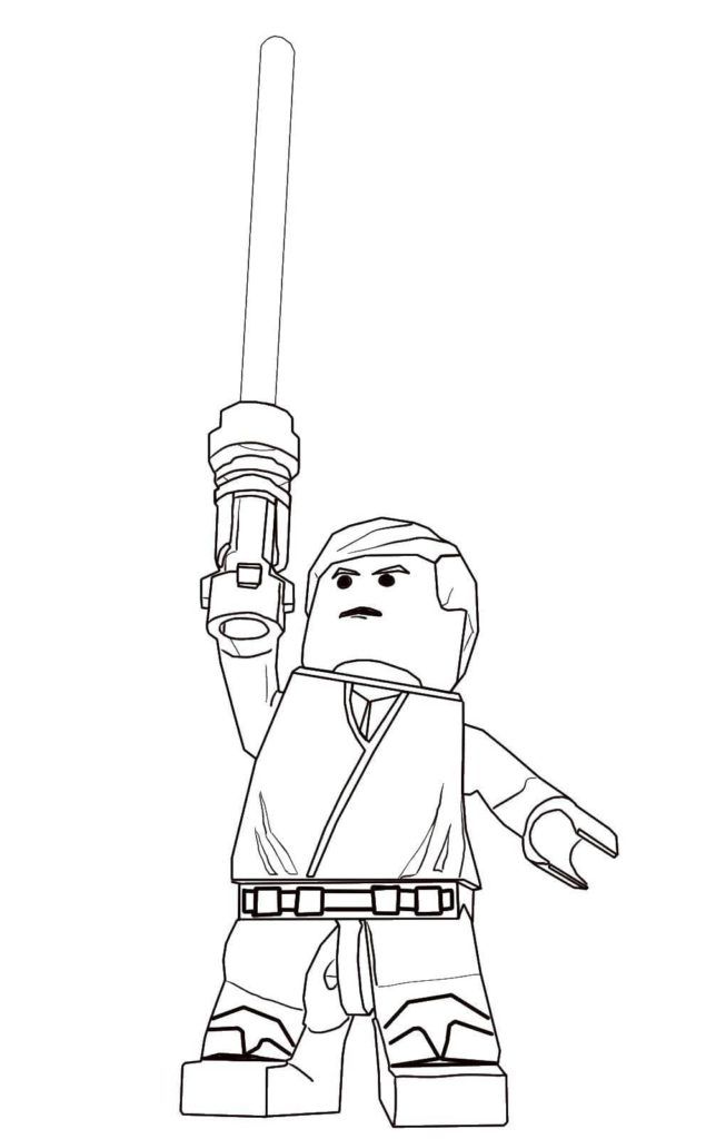 Çocuklar İçin Lego-Star-Wars Boyama Sayfaları 