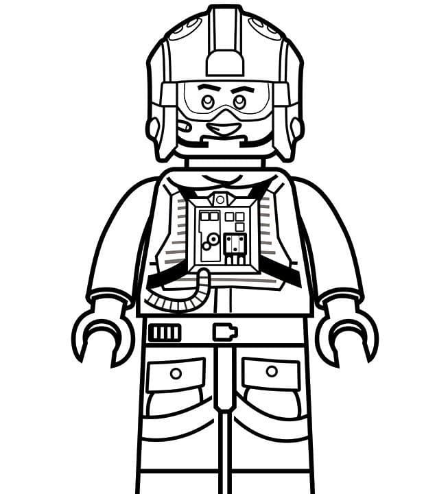 Çocuklar İçin Lego-Star-Wars Boyama Sayfaları 