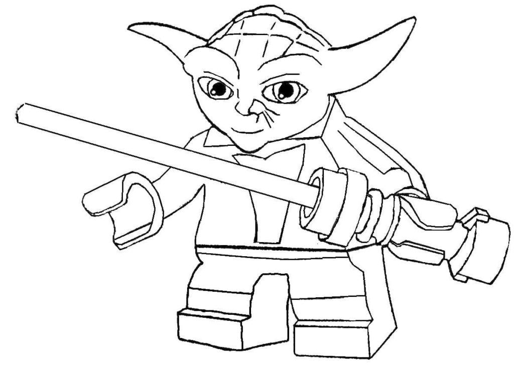 Çocuklar İçin Lego-Star-Wars Boyama Sayfaları 