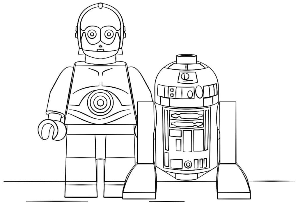 Çocuklar İçin Lego-Star-Wars Boyama Sayfaları 