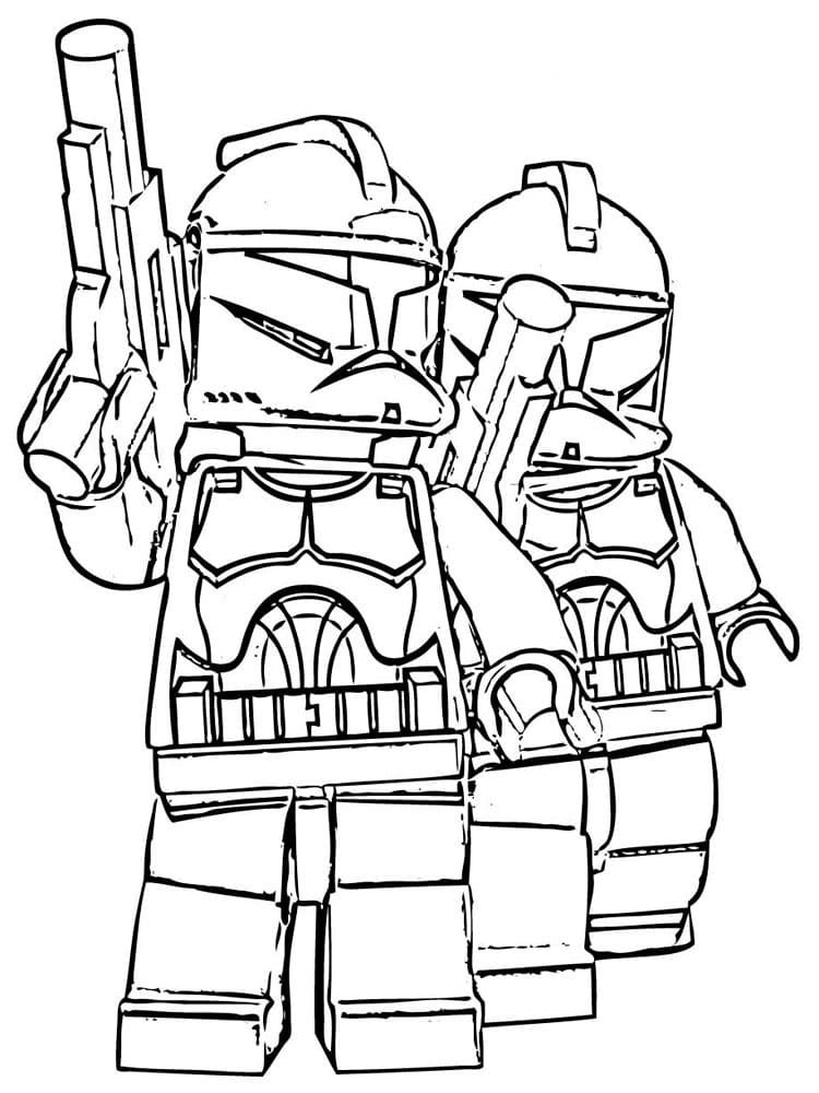 Çocuklar İçin Lego-Star-Wars Boyama Sayfaları 