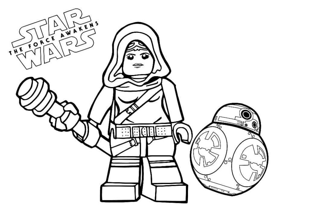 Çocuklar İçin Lego-Star-Wars Boyama Sayfaları 