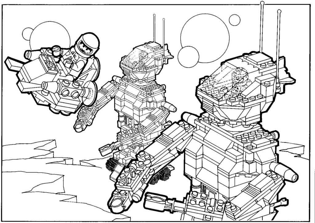 Çocuklar İçin Lego-Star-Wars Boyama Sayfaları 