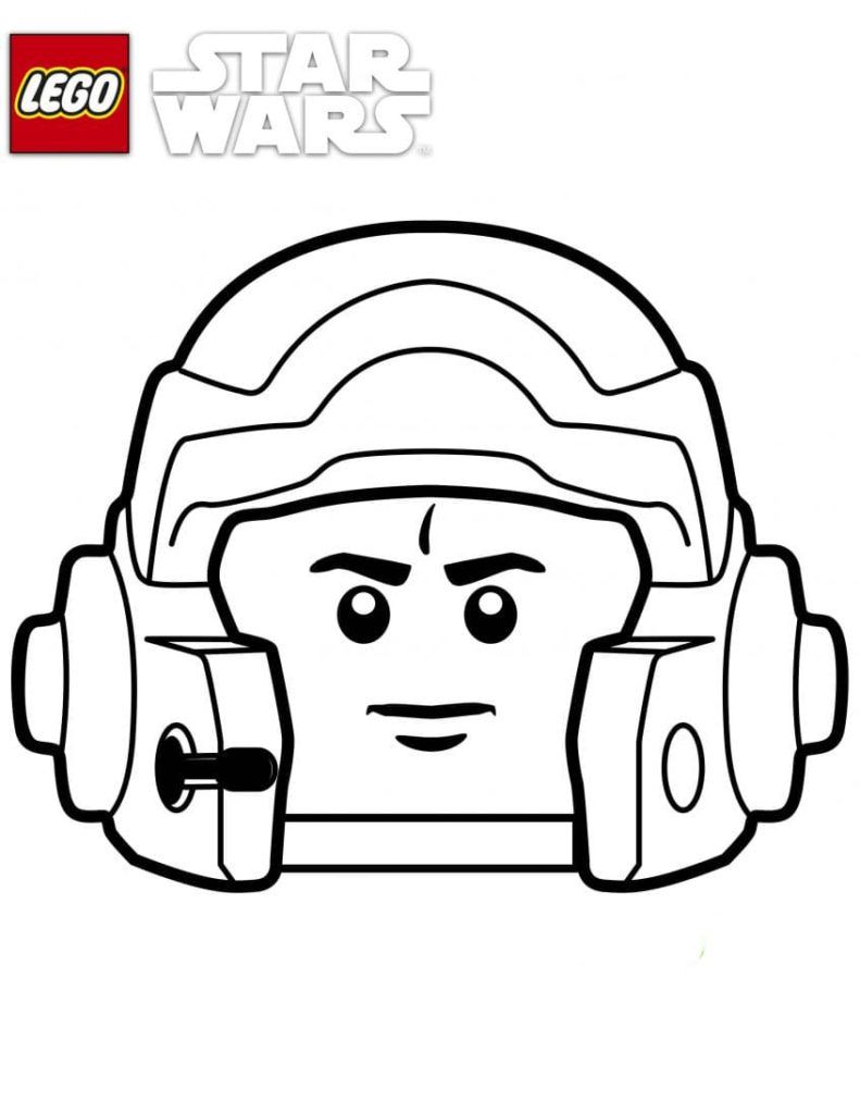 Çocuklar İçin Lego-Star-Wars Boyama Sayfaları 