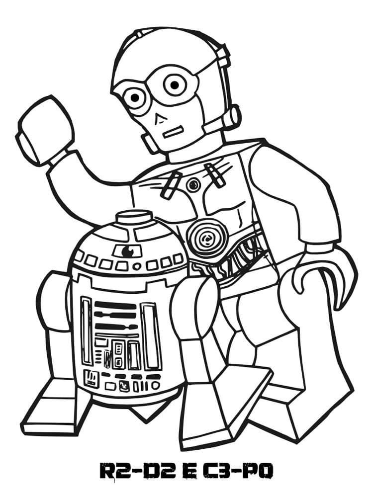 Çocuklar İçin Lego-Star-Wars Boyama Sayfaları 