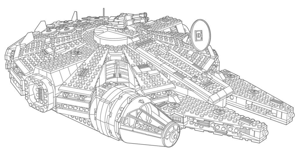 Çocuklar İçin Lego-Star-Wars Boyama Sayfaları 
