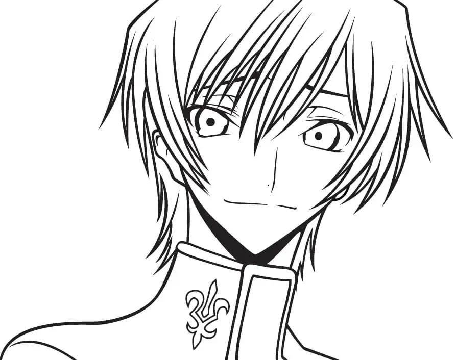 Çocuklar İçin Lelouch Vi Britannia Boyama Sayfaları 