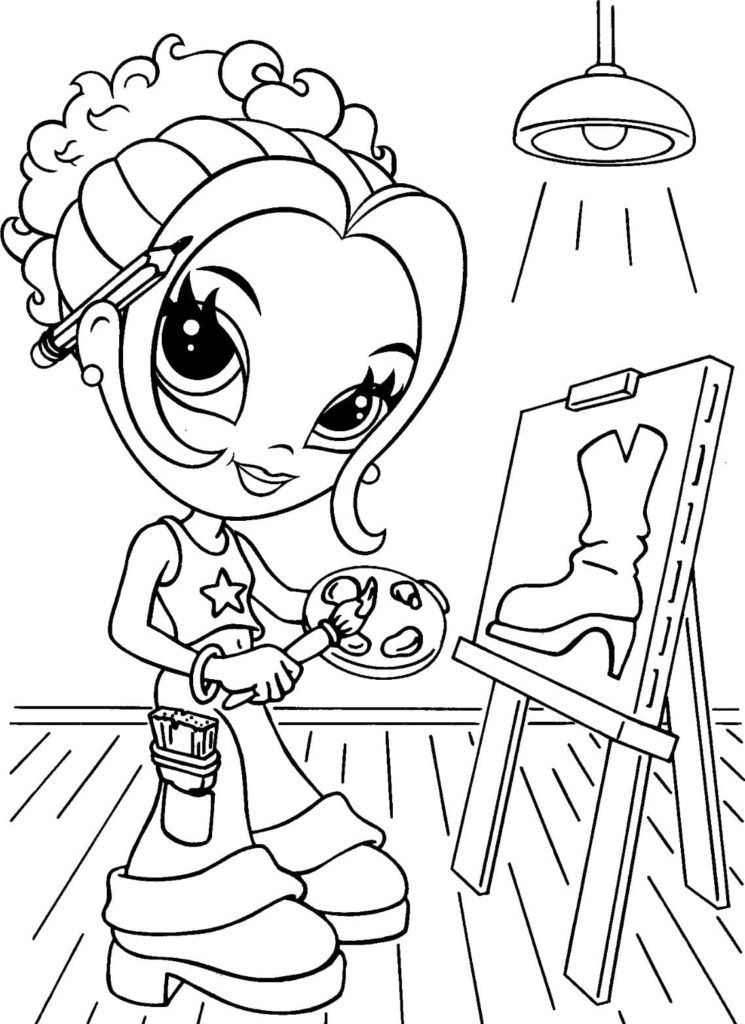 Çocuklar İçin Lisa Frank Boyama Sayfaları 