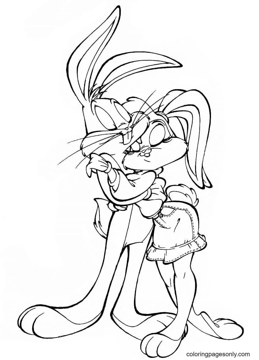 Çocuklar İçin Lola Bunny Boyama Sayfaları 