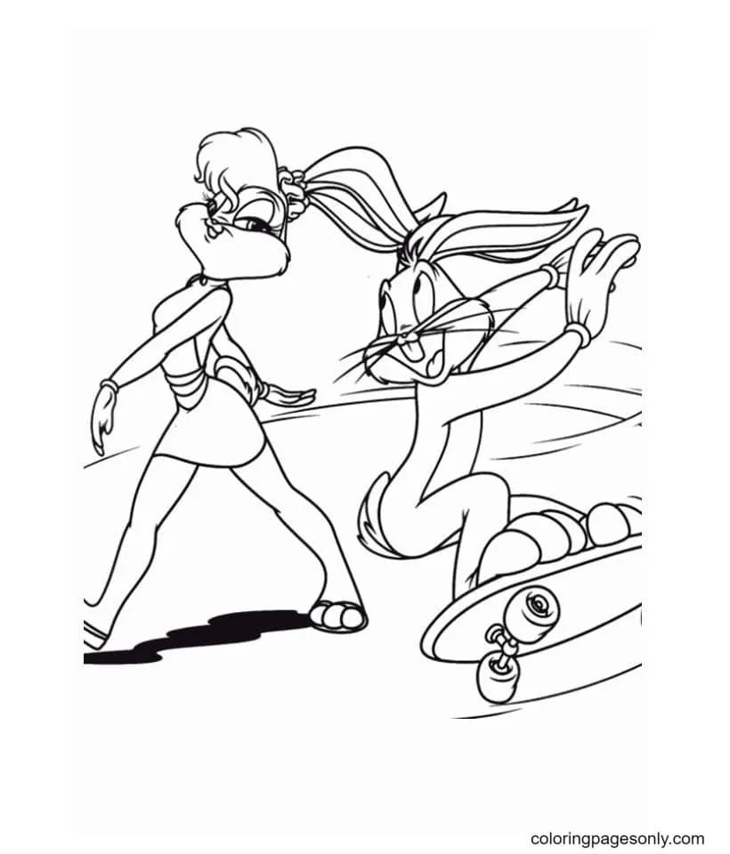 Çocuklar İçin Lola Bunny Boyama Sayfaları 