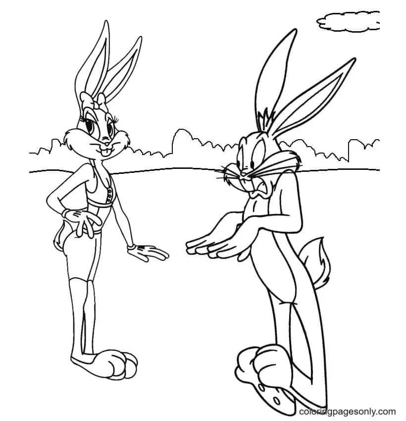 Çocuklar İçin Lola Bunny Boyama Sayfaları 