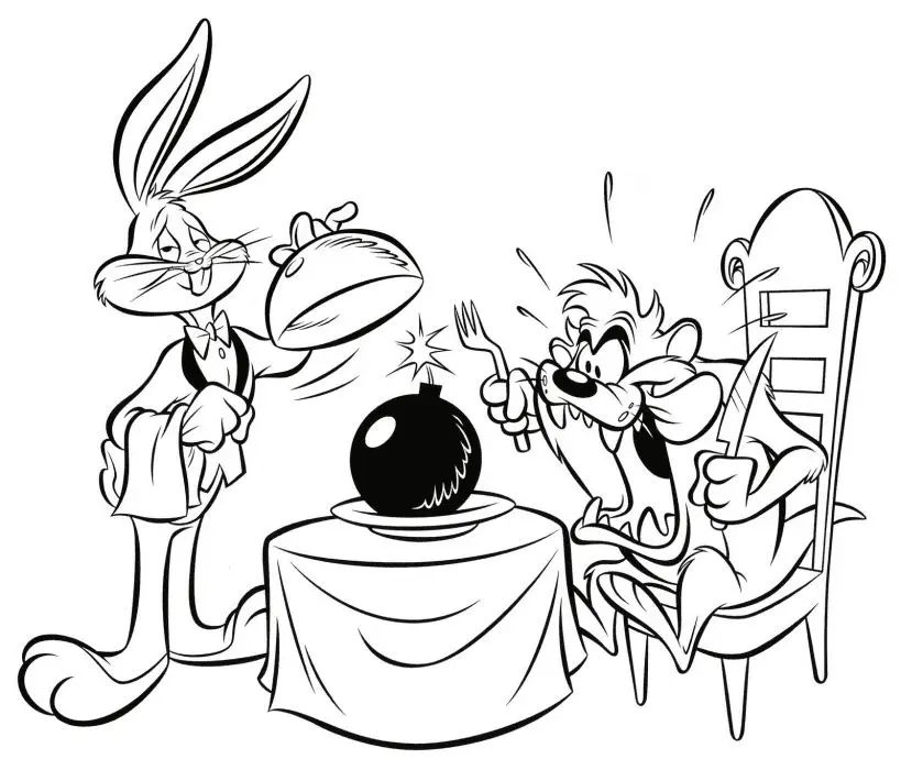 Çocuklar İçin Looney Tunes Boyama Sayfaları 