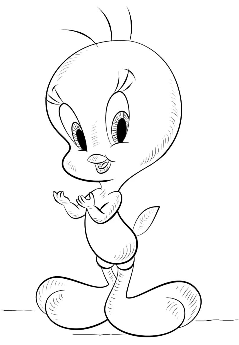 Çocuklar İçin Looney Tunes Boyama Sayfaları 