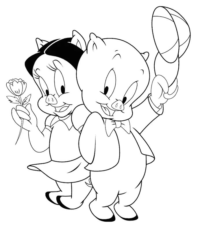 Çocuklar İçin Looney Tunes Boyama Sayfaları 