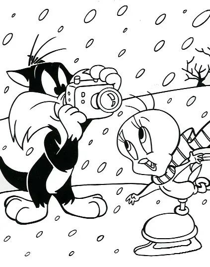 Çocuklar İçin Looney Tunes Boyama Sayfaları 