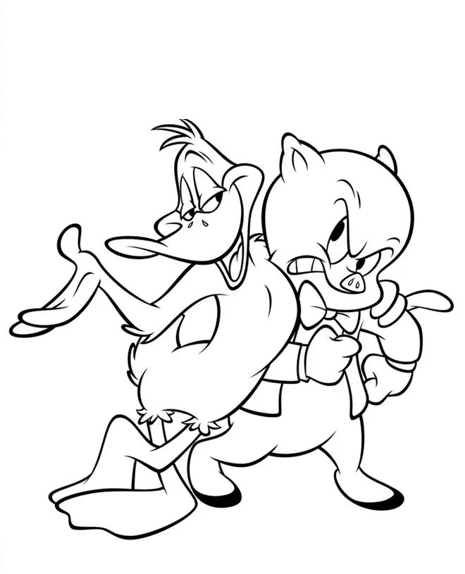 Çocuklar İçin Looney Tunes Boyama Sayfaları 