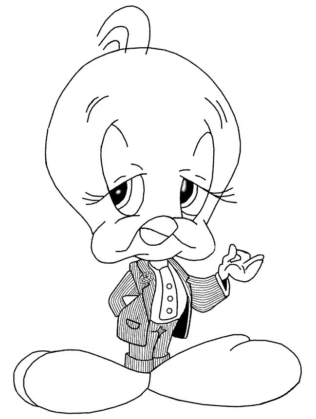 Çocuklar İçin Looney Tunes Boyama Sayfaları 