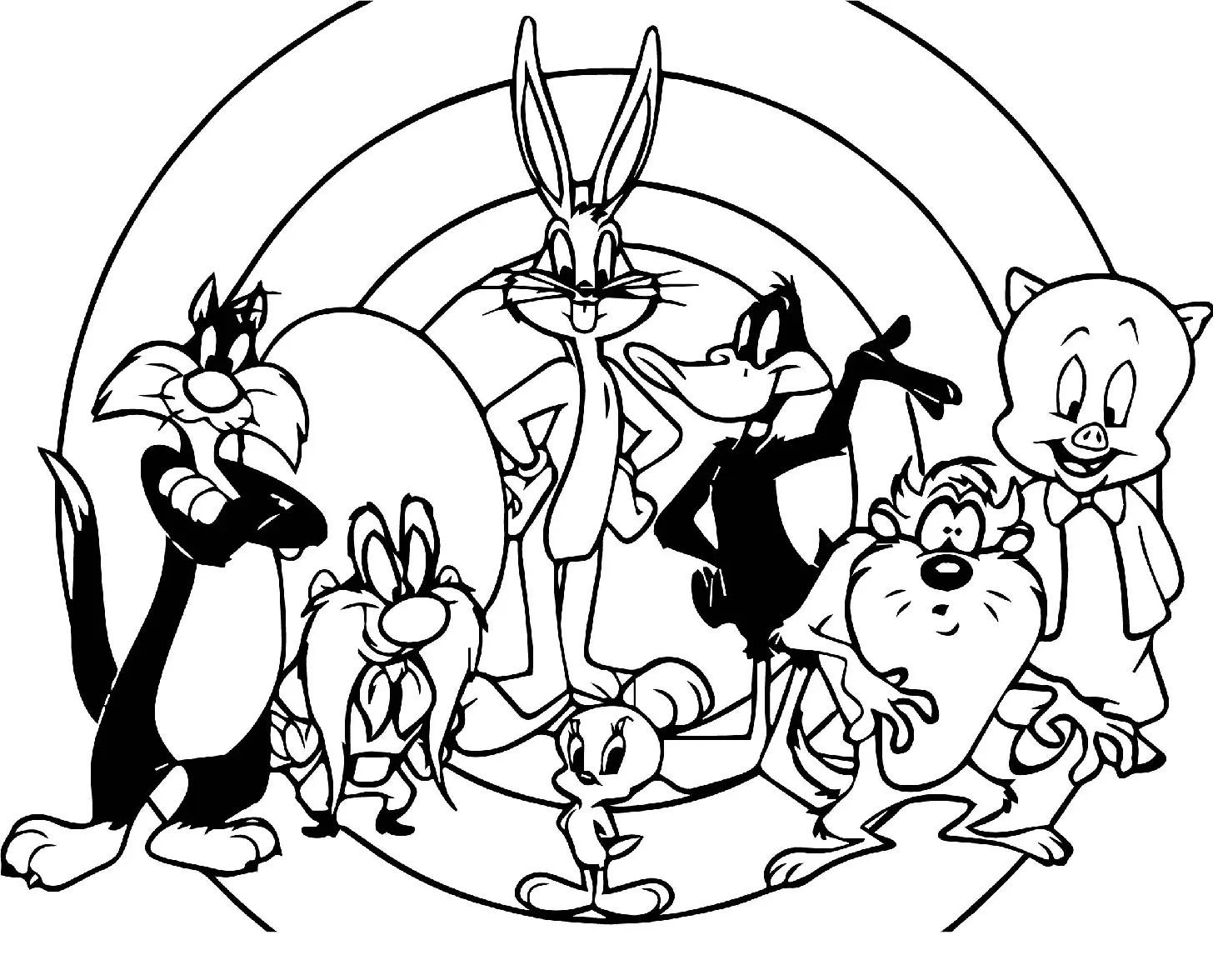 Çocuklar İçin Looney Tunes Boyama Sayfaları 