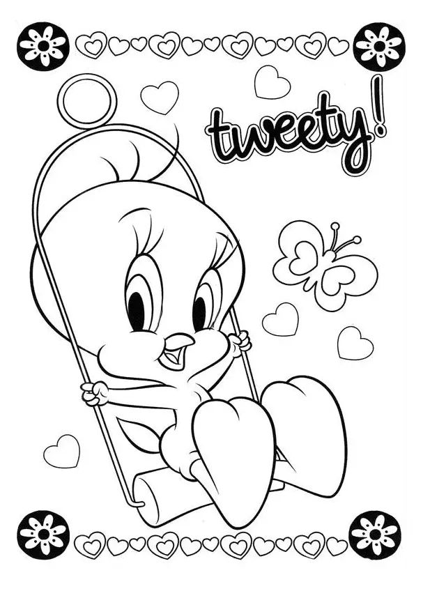 Çocuklar İçin Looney Tunes Boyama Sayfaları 