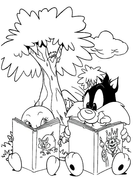 Çocuklar İçin Looney Tunes Boyama Sayfaları 