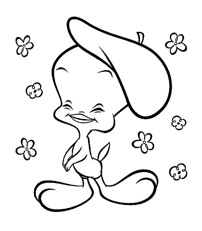 Çocuklar İçin Looney Tunes Boyama Sayfaları 