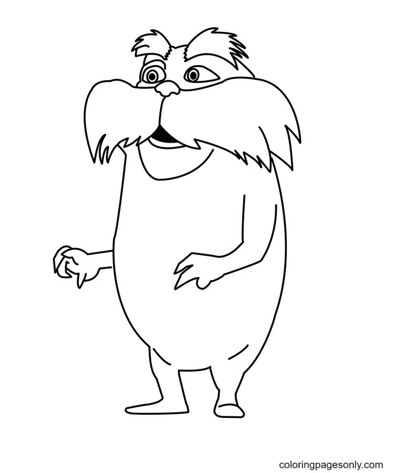 Çocuklar İçin Lorax Boyama Sayfaları 