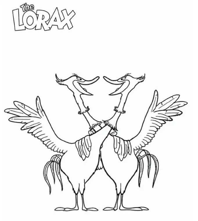 Çocuklar İçin Lorax Boyama Sayfaları 