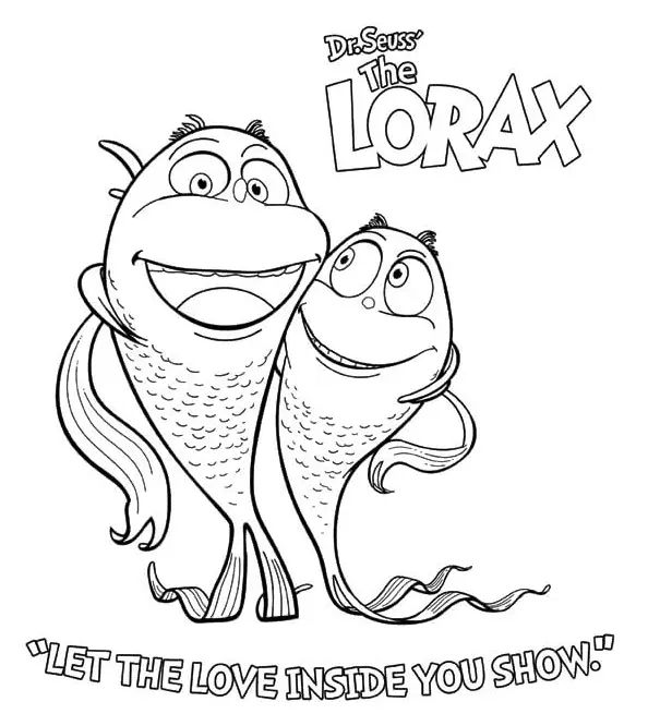 Çocuklar İçin Lorax Boyama Sayfaları 