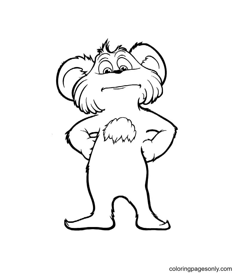 Çocuklar İçin Lorax Boyama Sayfaları 