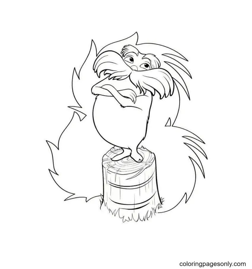 Çocuklar İçin Lorax Boyama Sayfaları 