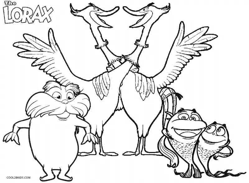 Çocuklar İçin Lorax Boyama Sayfaları 