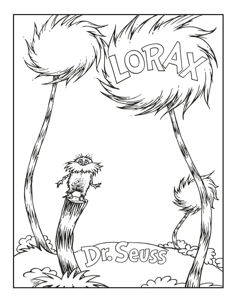 Çocuklar İçin Lorax Boyama Sayfaları 