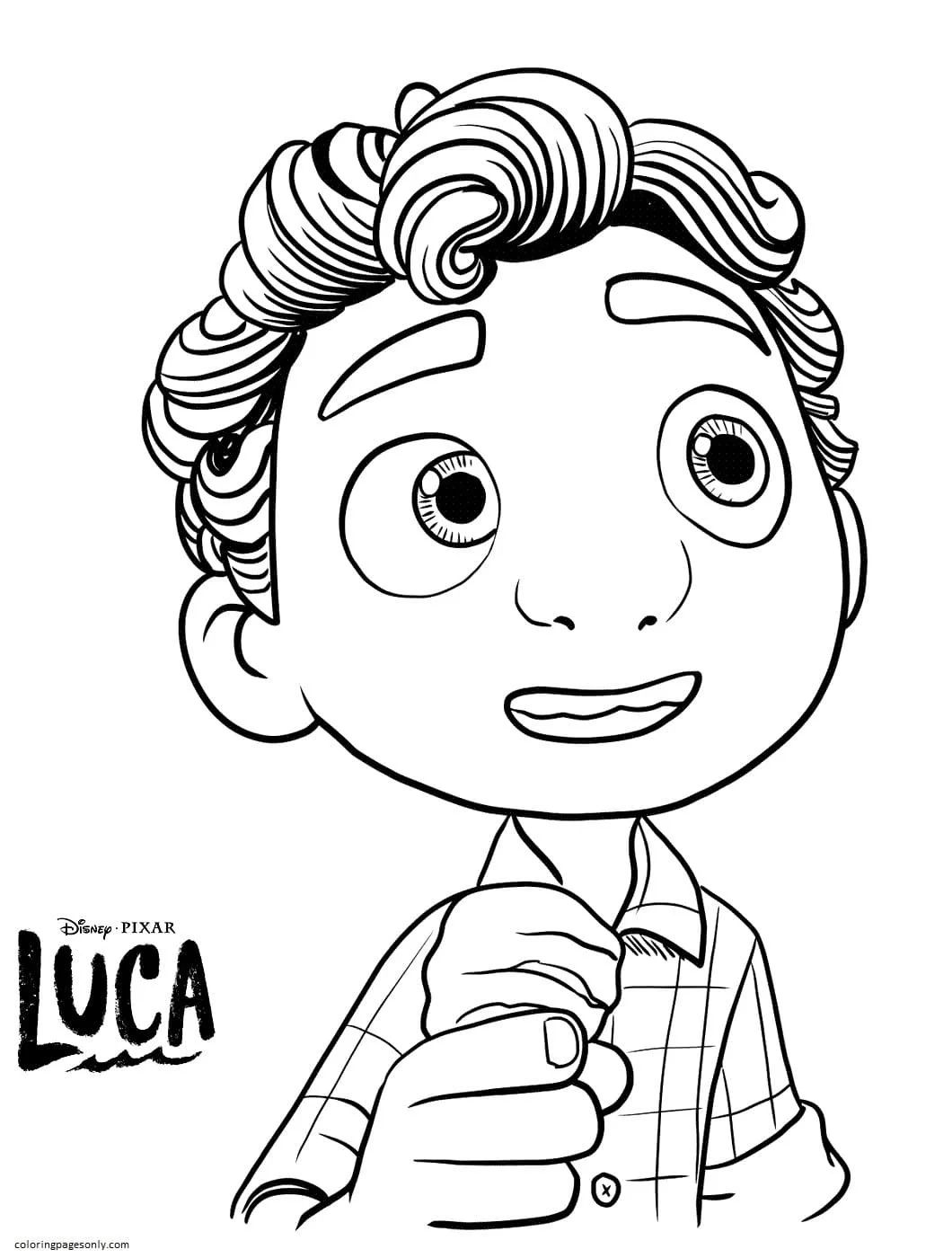 Çocuklar İçin Luca Boyama Sayfaları 
