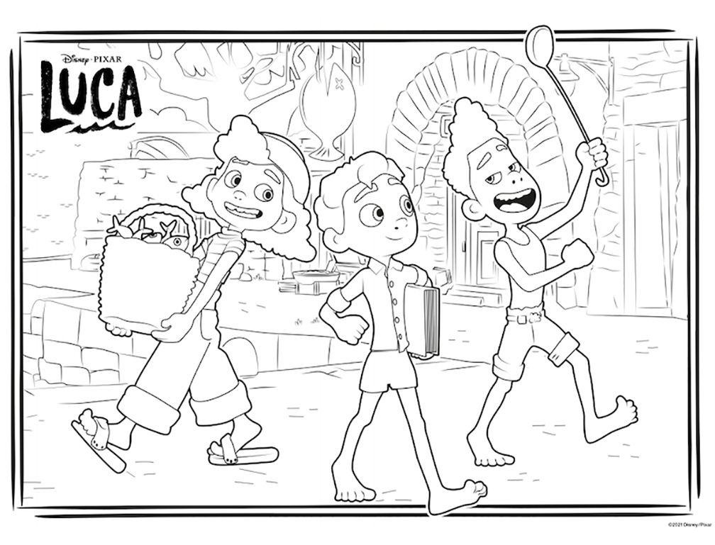 Çocuklar İçin Luca Boyama Sayfaları 
