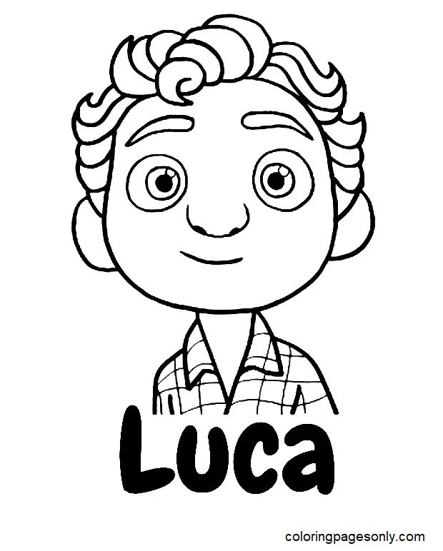 Çocuklar İçin Luca Boyama Sayfaları 