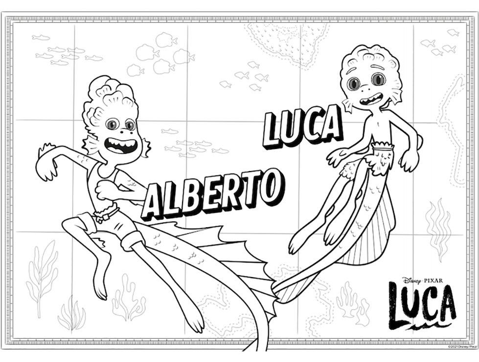Çocuklar İçin Luca Boyama Sayfaları 