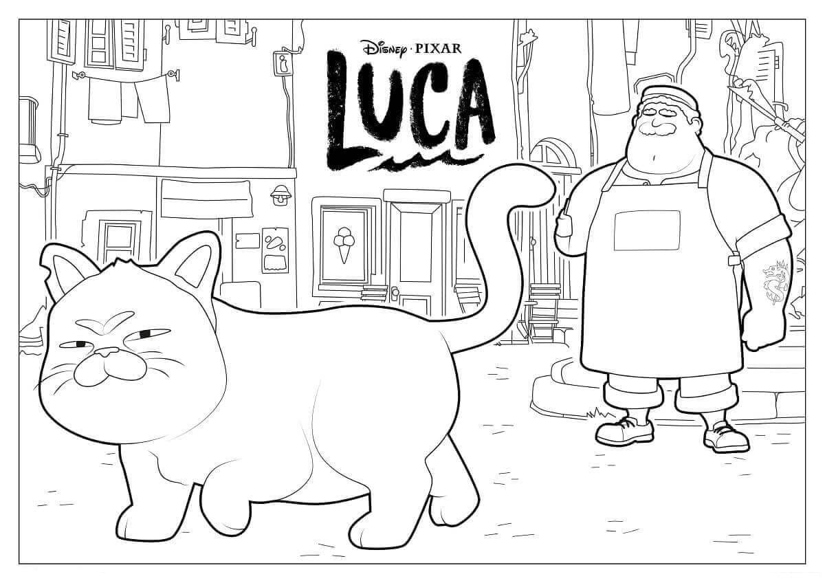 Çocuklar İçin Luca Boyama Sayfaları 