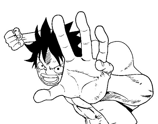 Çocuklar İçin Luffy Boyama Sayfaları 
