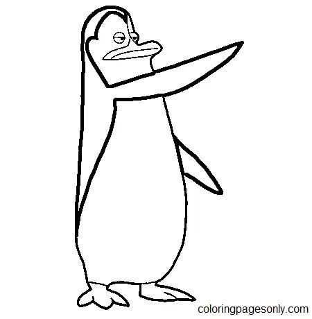 Çocuklar İçin Madagascar Penguenleri Boyama Sayfaları 