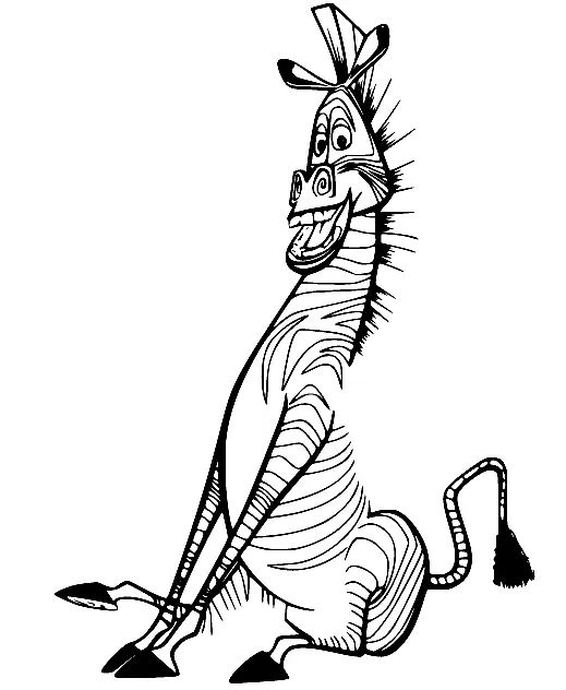 Çocuklar İçin Madagascar Boyama Sayfaları 