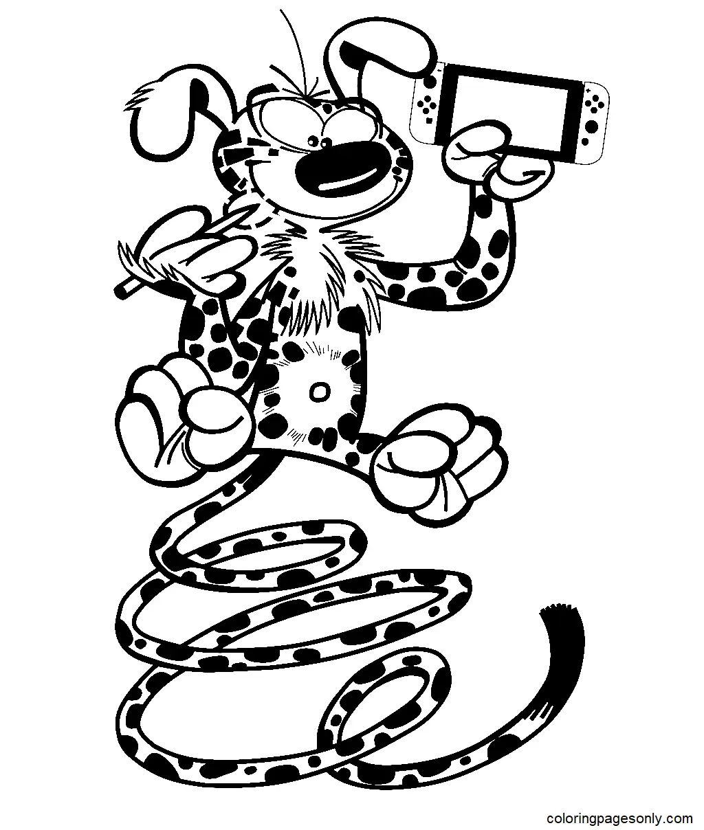 Çocuklar İçin Marsupilami Boyama Sayfaları 