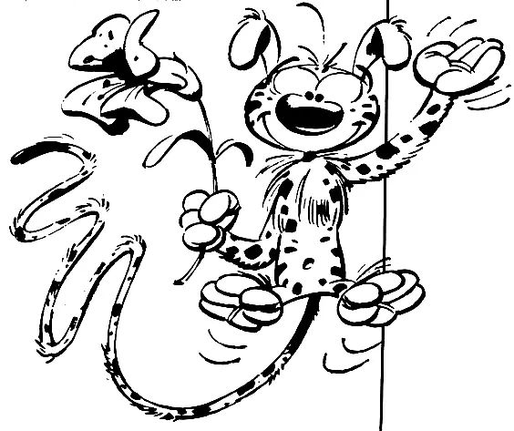 Çocuklar İçin Marsupilami Boyama Sayfaları 