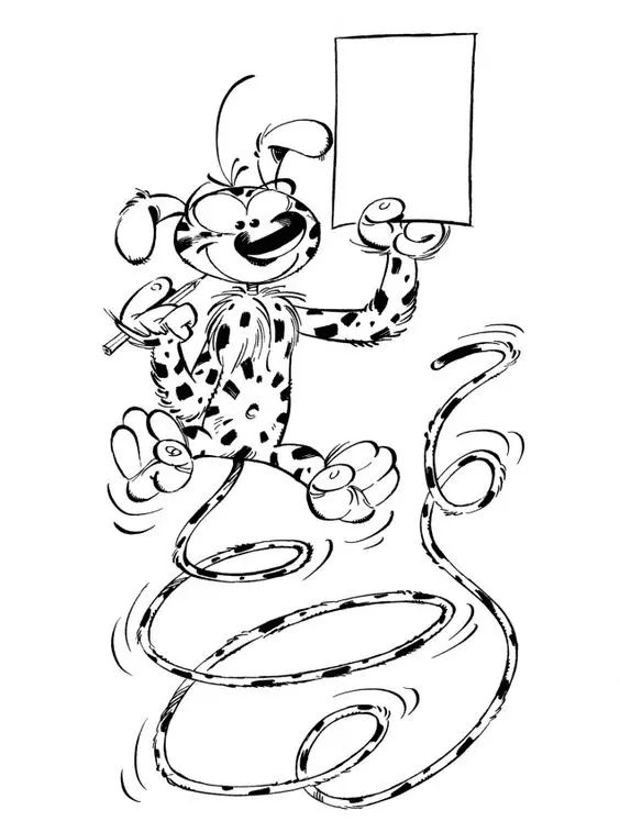 Çocuklar İçin Marsupilami Boyama Sayfaları 